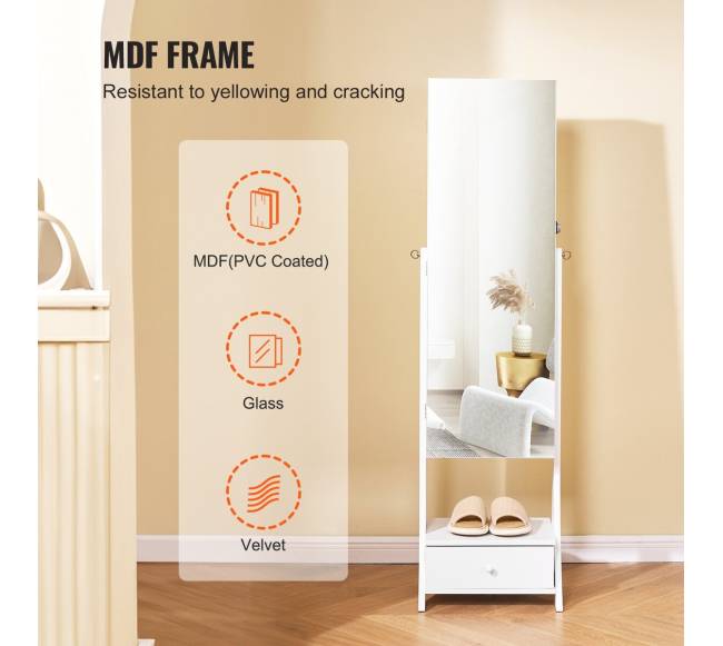 Pastatoma veidrodinė juvelyrikos spinta su talpa5