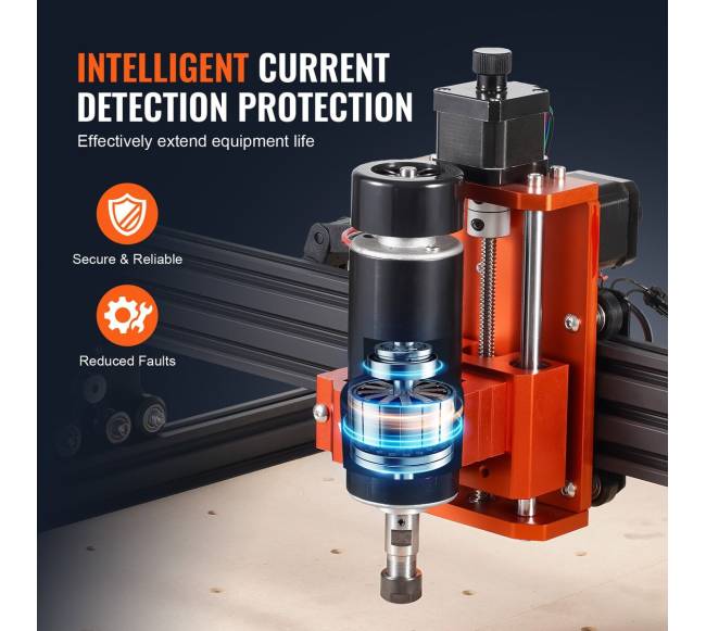 CNC frezavimo staklės, 400x400x60 mm darbinė zona2