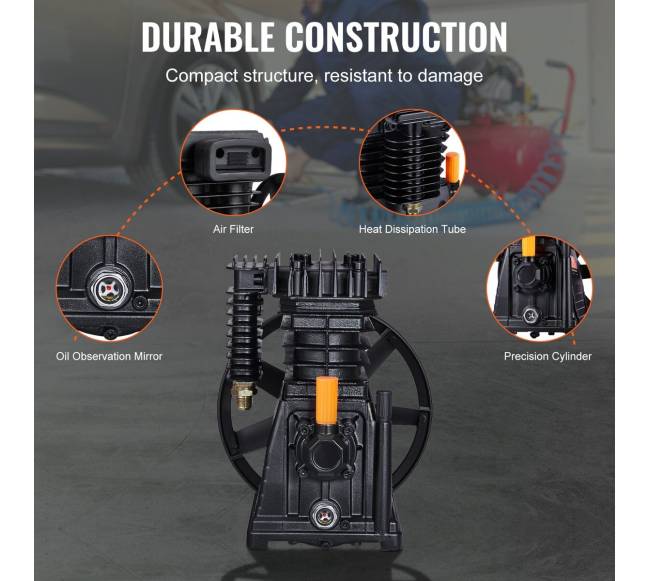 Oro kompresoriaus siurblio galvutė 3 AG 164 lmin 90 PSI4