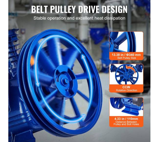 Oro kompresoriaus galvutė 10 AG 3 cilindrų2