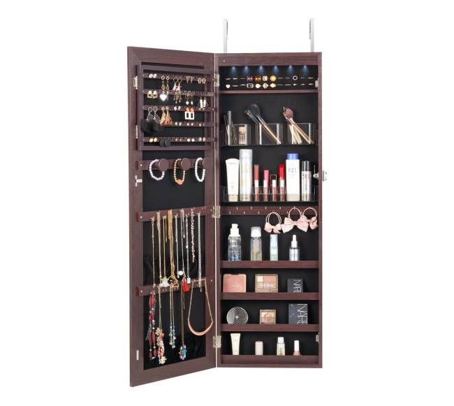 Veidrodinė papuošalų spinta su užraktu10