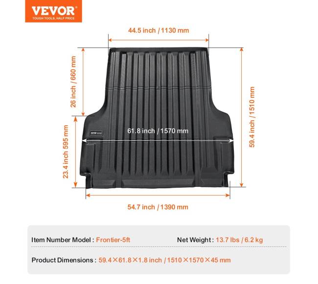 Nissan Frontier bagažinės kilimėlis 2022-20246