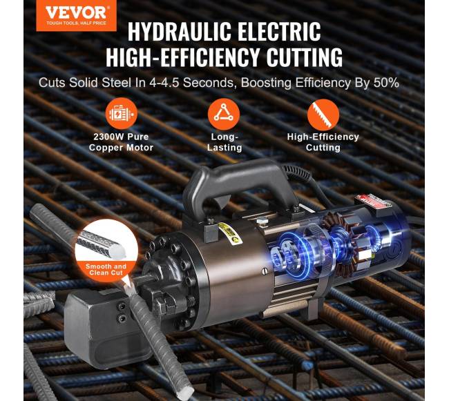 2300W elektrinis hidraulinis armatūros pjaustytuvas iki 32mm1