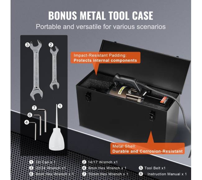 2300W elektrinis hidraulinis armatūros pjaustytuvas iki 32mm2