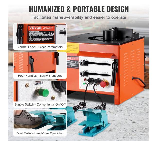 Elektrinis armatūros lenktuvas 1700W, iki 25mm4