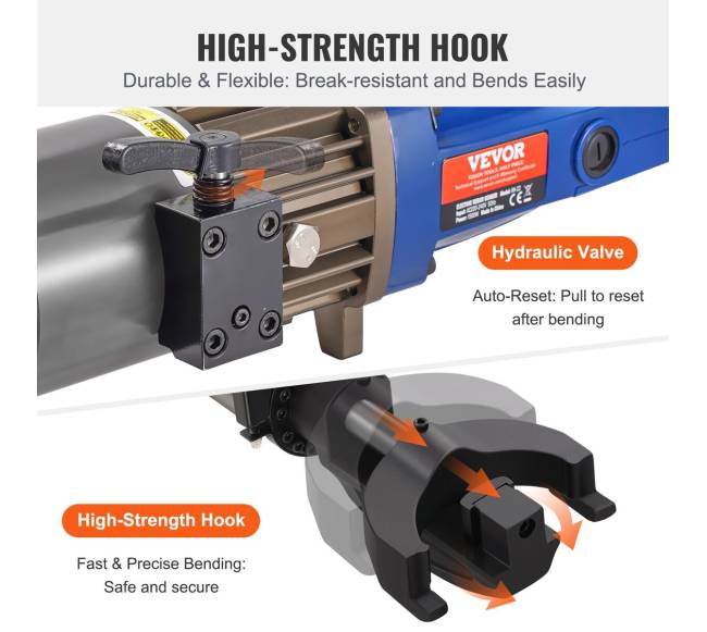 1500W elektrinis hidraulinis strypų lenkimo įrankis5