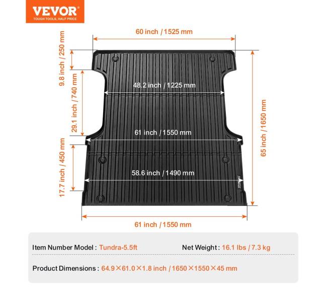 Toyota Tundra 2022-2024 lovio ąžuolinė danga6