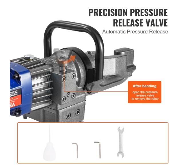 Elektrinis hidraulinis armavimo strypų lenkimo įrankis 6-16mm2