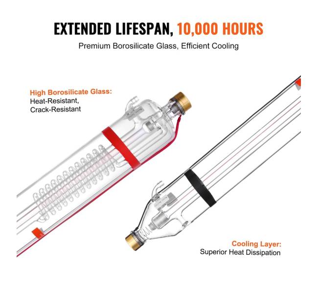 100W CO2 lazerinio pjaustytuvo vamzdis3