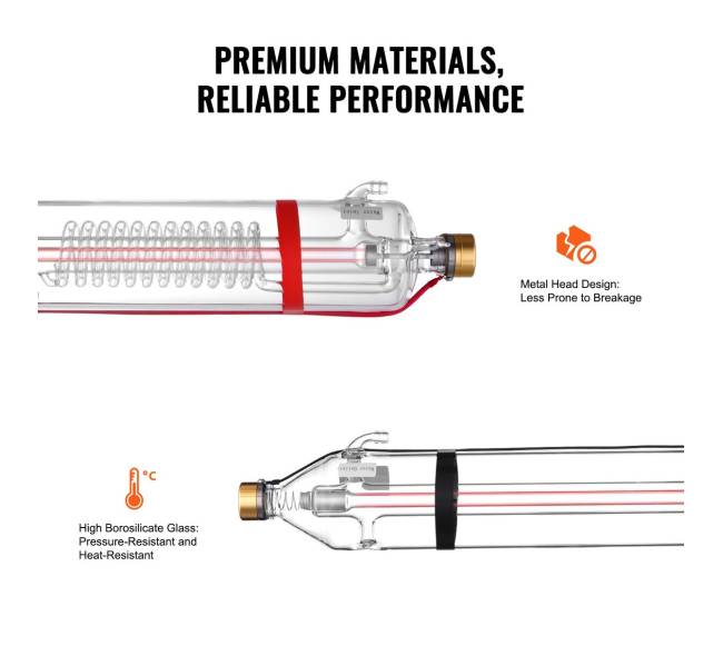 100W CO2 lazerinio pjaustytuvo vamzdis5