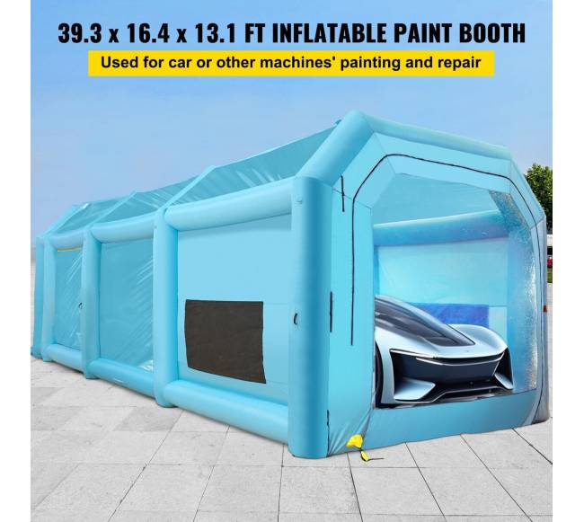 Pripučiamas 12x5x4 m dažymo paviljonas1