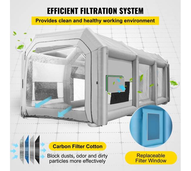 Pripučiamas 12x5x4 m dažymo paviljonas4