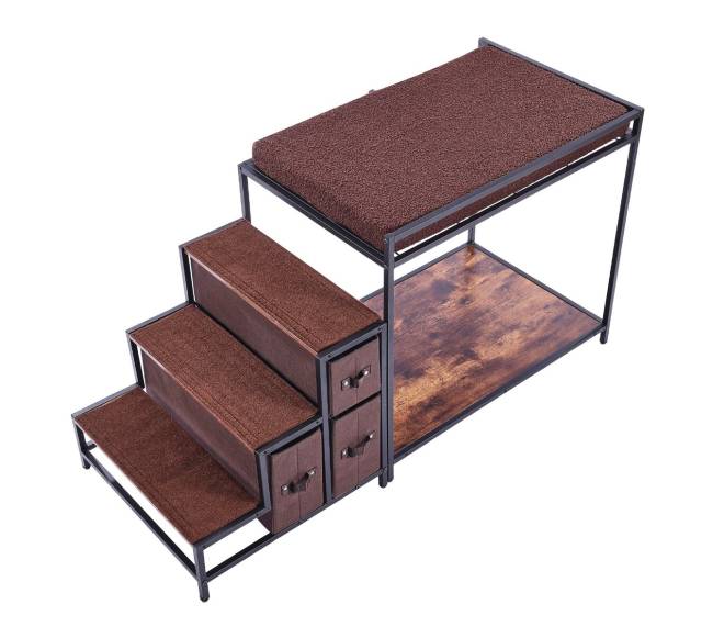 Augintinio dviaukštė lova su laiptais10