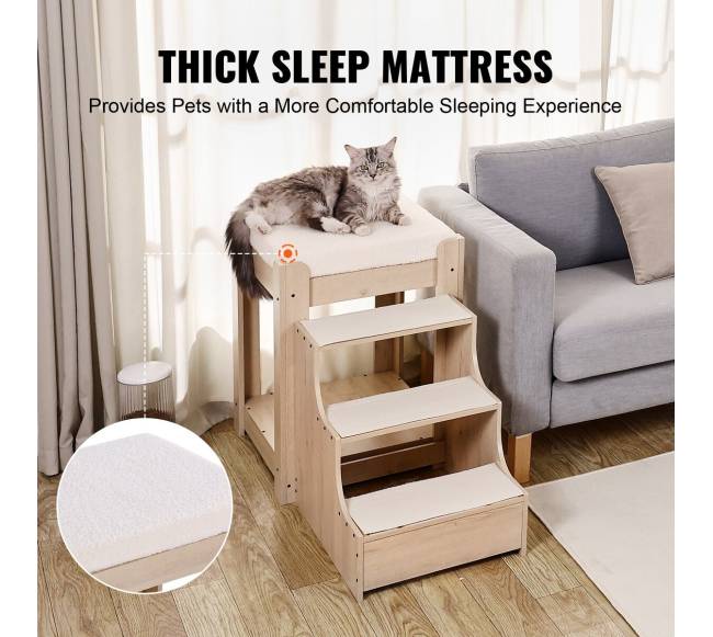 Gyvūnų dviaukštė lova su laipteliais5