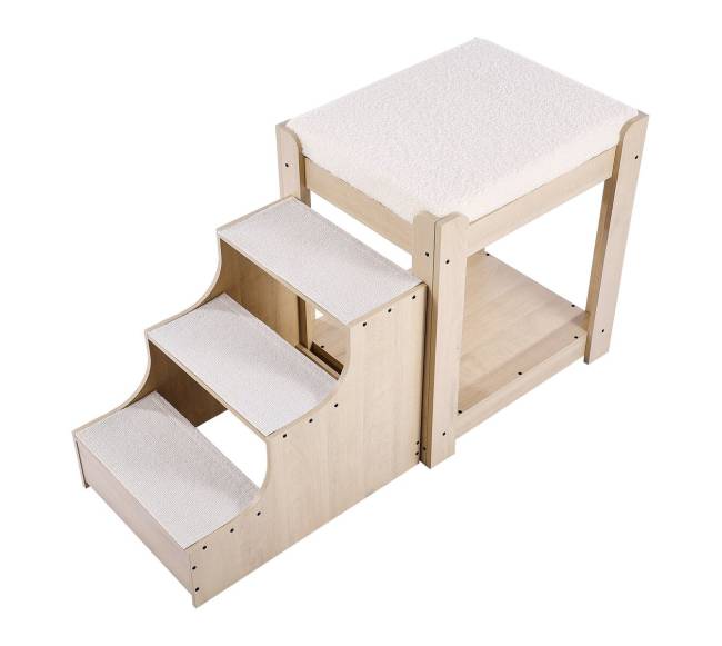 Gyvūnų dviaukštė lova su laipteliais10