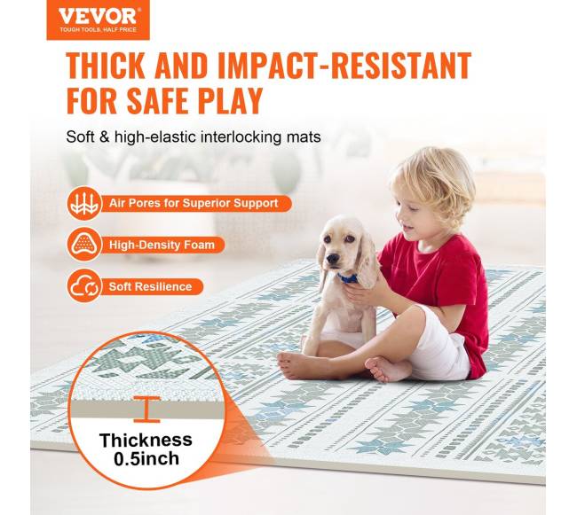 Vaikiškas minkštas dėlionės kilimėlis 6 vnt.1