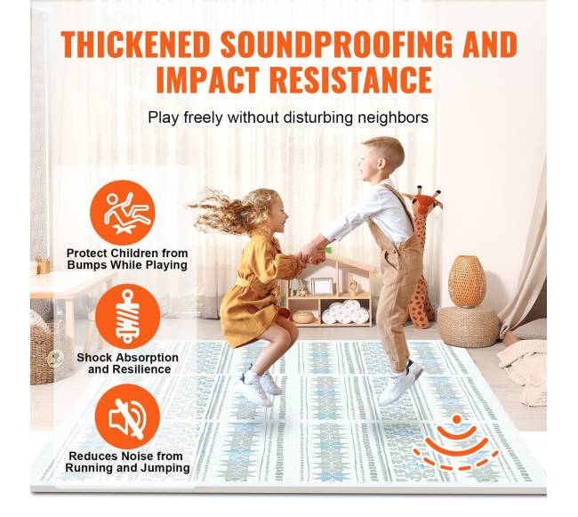 Vaikiškas minkštas dėlionės kilimėlis 6 vnt.3