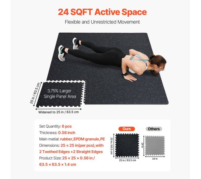 Storos treniruočių grindų plytelės iš gumos ir EVA putų7