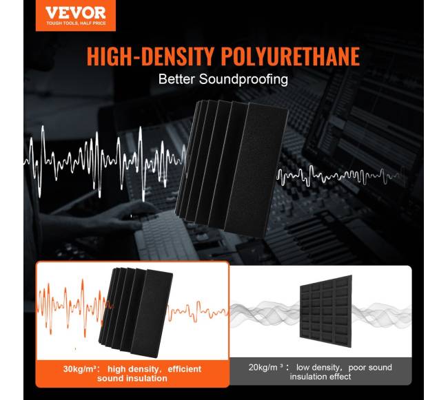 Garso izoliacinės putos 4 vnt. su klijais1