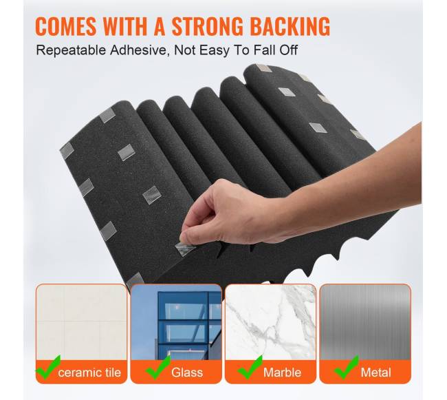 Garso izoliacinės putos 4 vnt. su klijais3