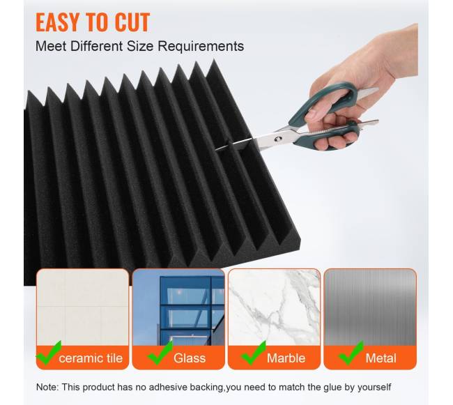 Akustinės putos studijai, 50 vnt.3