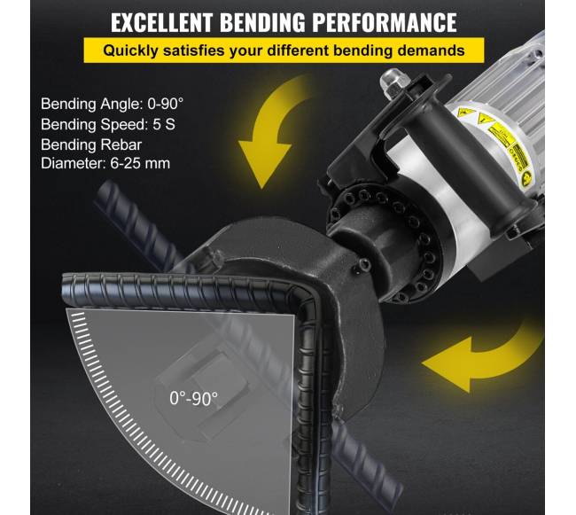 1500W elektrinis hidraulinis strypų lenkiklis2