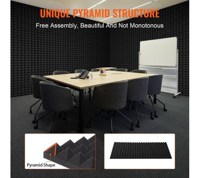 Garso izoliacinės putos, 4 vnt., 120 x 60 x 5 cm5