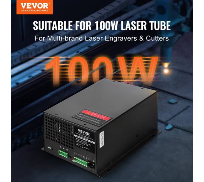 CO2 lazerio maitinimo blokas 100W lazerinei įrangai1