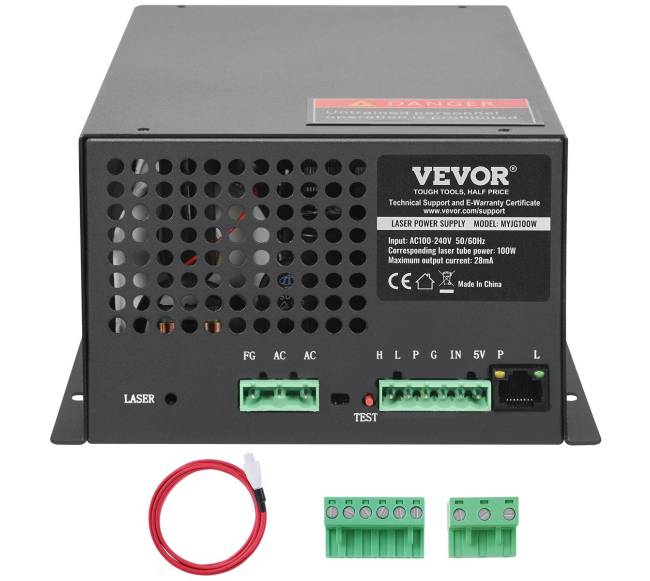 CO2 lazerio maitinimo blokas 100W lazerinei įrangai8