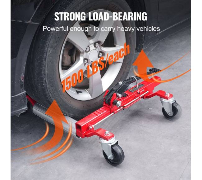 Automobilių padangų keltuvas su ratukais 4 vnt.2