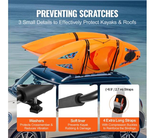 J-bar tipo keltuvas kanojų stogo laikikliui5