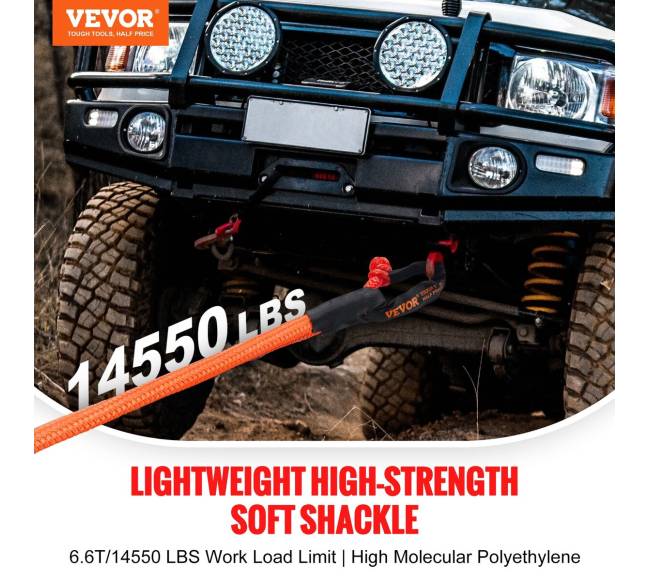 Sintetinė vilkimo virvė su kilpos užraktais 2 vnt1