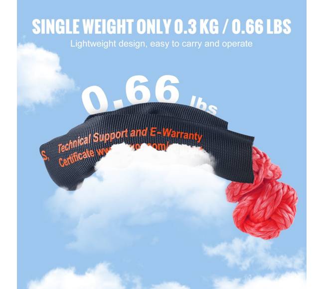 Sintetinė vilkimo virvė su kilpos užraktais 2 vnt3