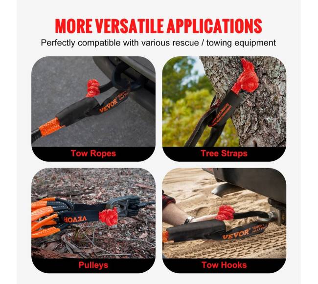 Sintetinė vilkimo virvė su kilpos užraktais 2 vnt5