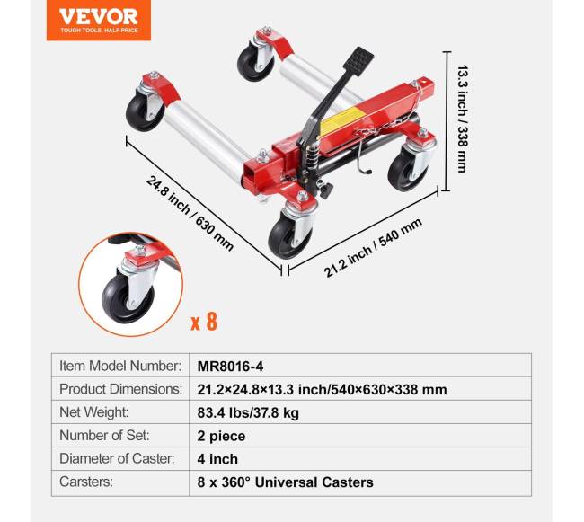 Automobiliniai ratų keltuvai 2 vnt.6