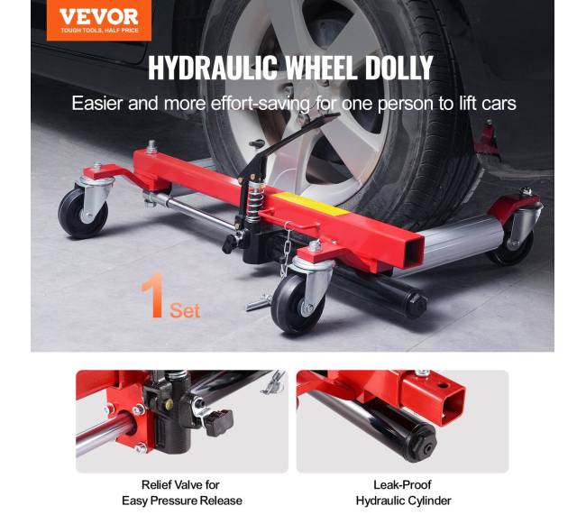 Automobilio ratų keltuvas su hidraulika1