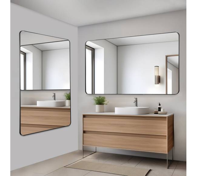 Kvadratinis veidrodinis sieninis veidrodis 76 x 140 cm7