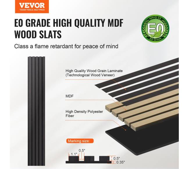 Akustinės plokštės sienoms juodo ąžuolo1