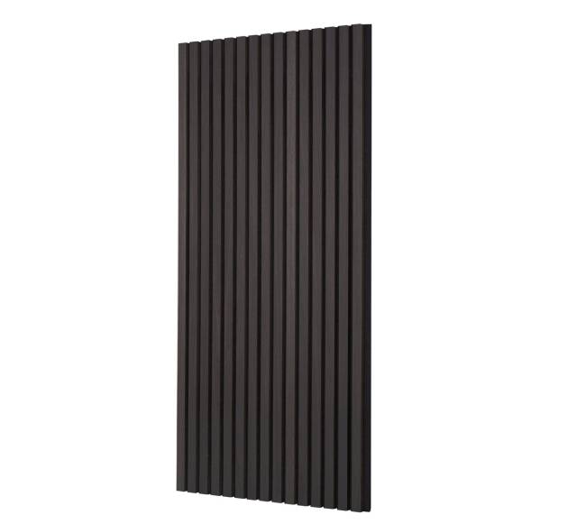 Medinės grotelės garso izoliacijai, juodas ąžuolas10