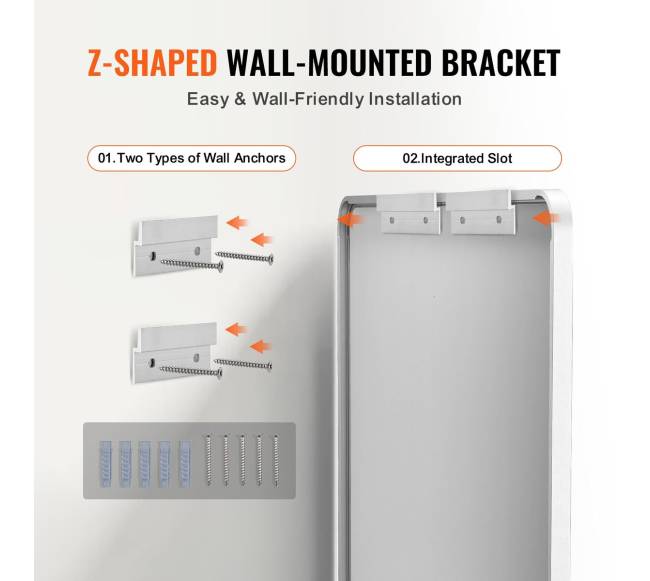 Kvadratinis sieninis veidrodis su aliuminio rėmu5