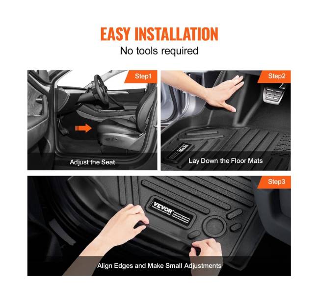 Tesla Model Y grindų kilimėliai5