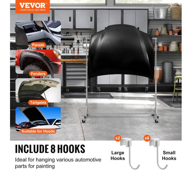 Reguliuojamas dažymo stovas su kabliukais1