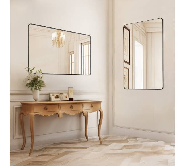 Kvadratinis veidrodis su aliuminio rėmu7