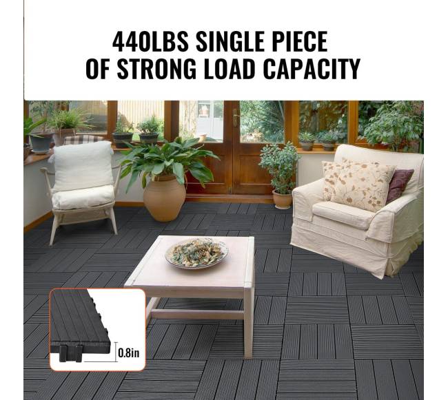 Plastikinės terasa plytelės 54 vnt. 30x30 cm2