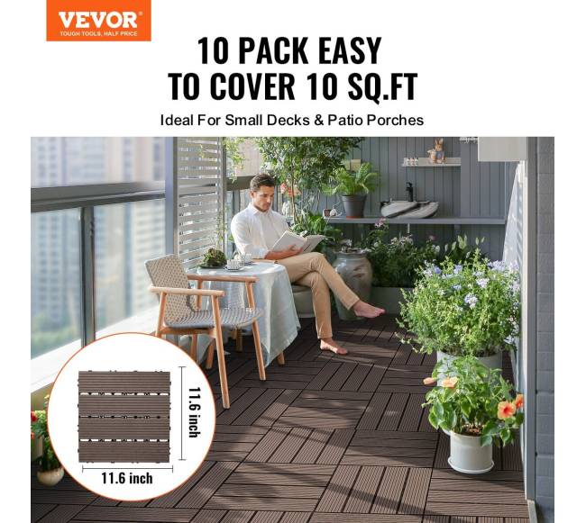 Terasos plytelės sujungimui plastikas Mediena 10 vnt.1