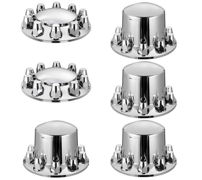 Priekinių ir galinių ašių gaubtų komplektas su veržlių dangteliais8