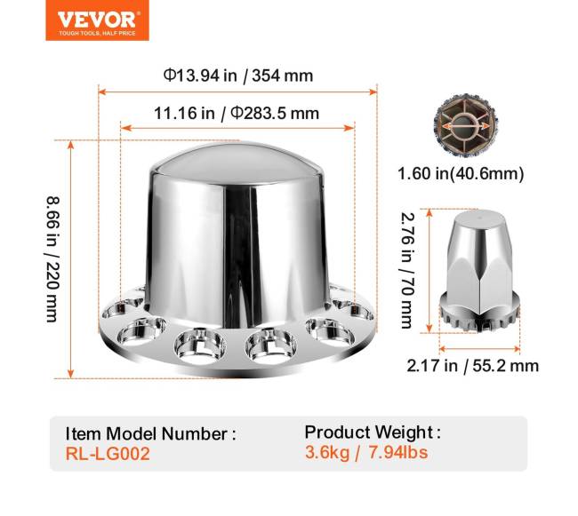 Galinės ašies dangčio komplektas su veržlėmis6