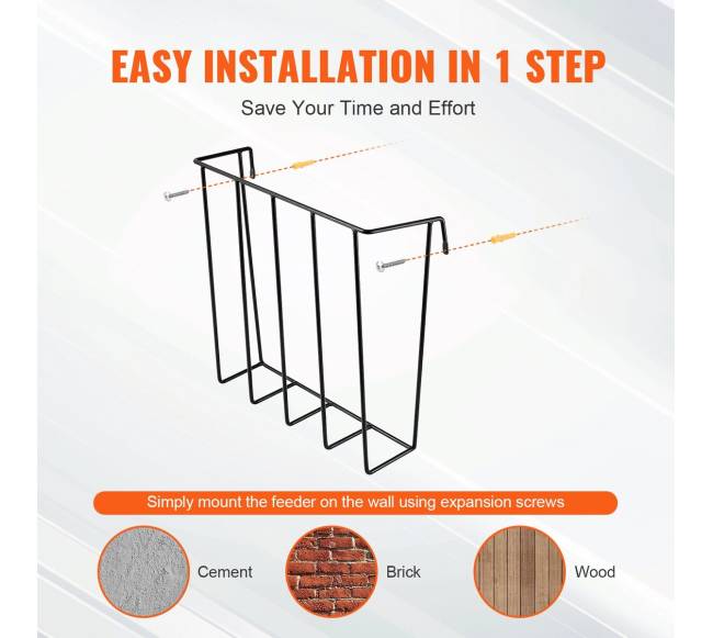 Gyvulių šieno šėrykla su sieniniu laikikliu5