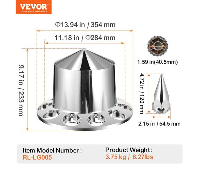 galinės ašies dangtelių rinkinys ABS dangteliais6
