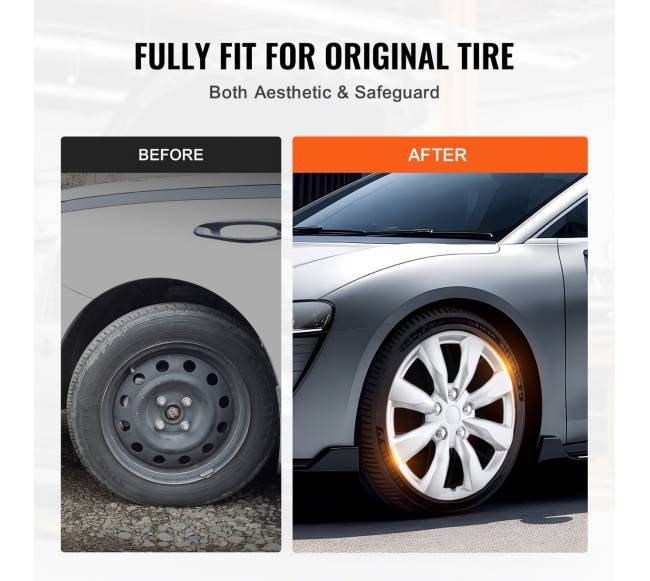 16 colių ratų gaubtų rinkinys, 4 vnt.3